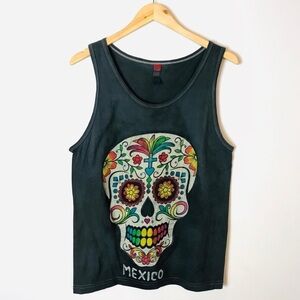 Day of the Dead Graphic Skull Tank